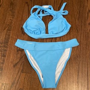 Blue bikini